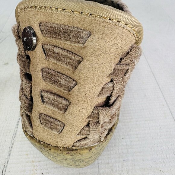 Bernie Mev Camel Basketweave Woven Stretch Slip On Wedge Heel Shoes Size 38 US 7 - Picture 14 of 16